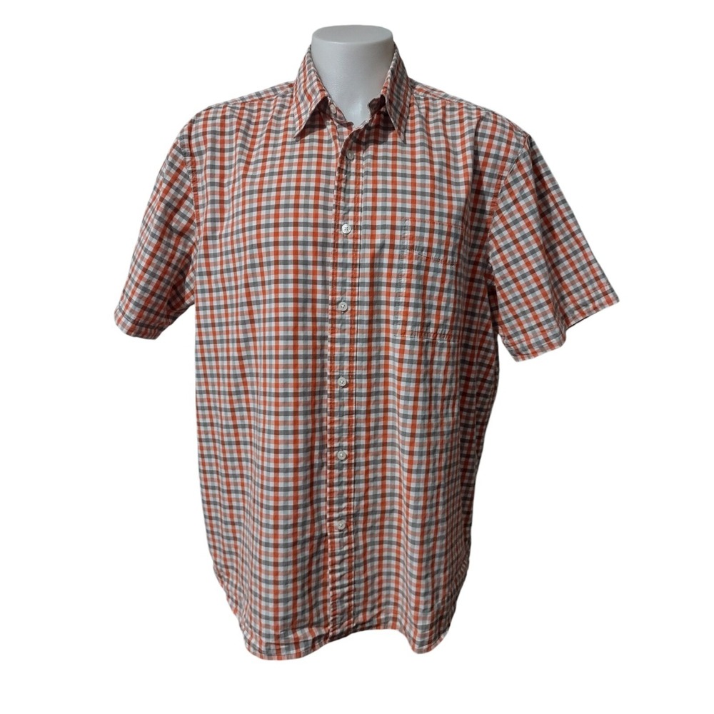 Eddie Bauer XL Shirt Men's X-Large Check‎ Regular Fit Button Up Collared Pocket